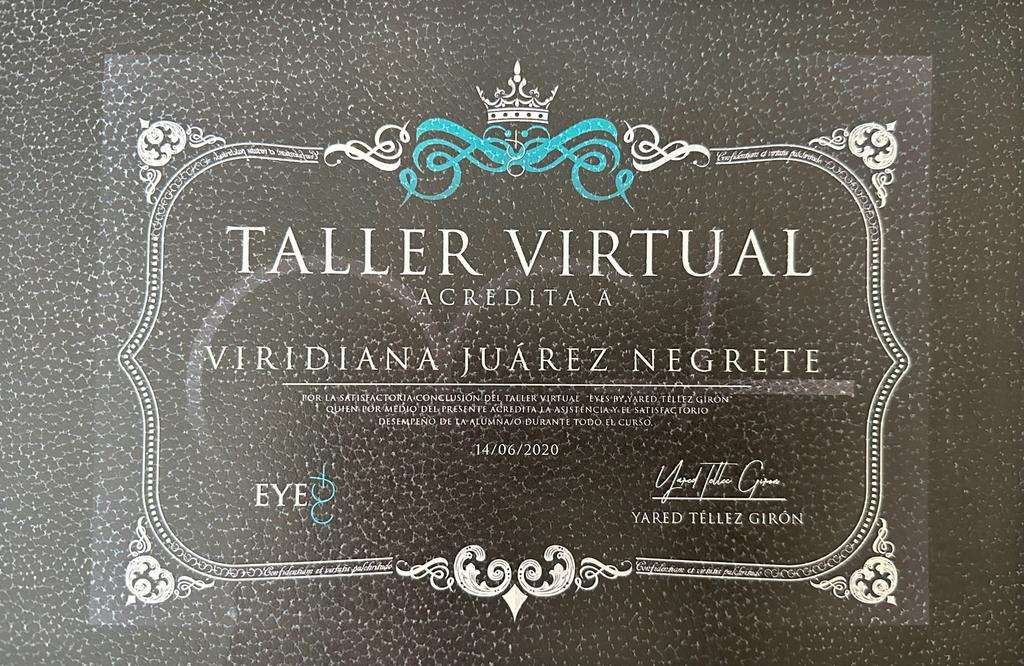 Viridiana Juárez - Certificación